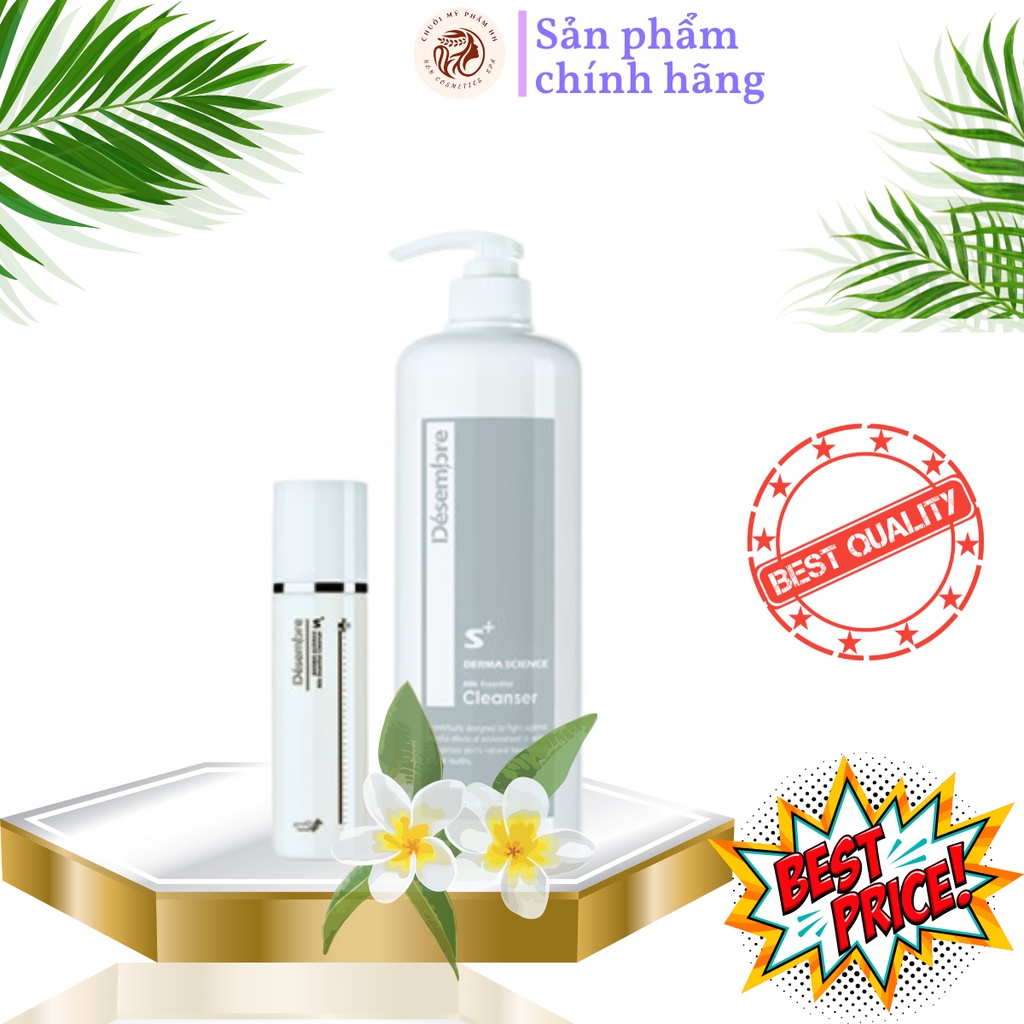 Sữa rửa mặt dạng sữa Desembre Derma science Milk Essential cleanser 150ml/ 1000ml sạch sâu, dưỡng ẩm