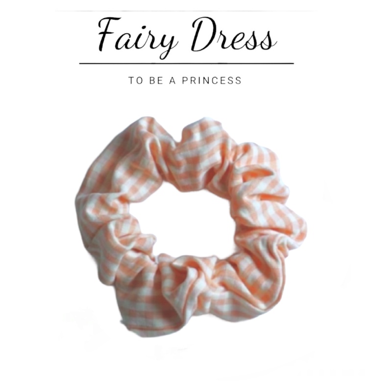 Dây Buộc Tóc Scrunchies Kẻ Caro Hàn Quốc Nhiều Màu - Fairy Dress