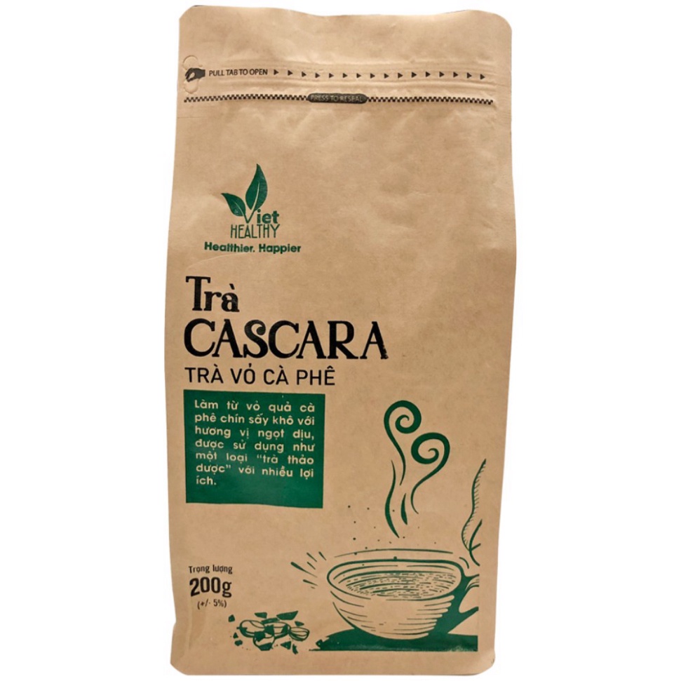 Trà Cascara Viethealthy, Bịch 200g