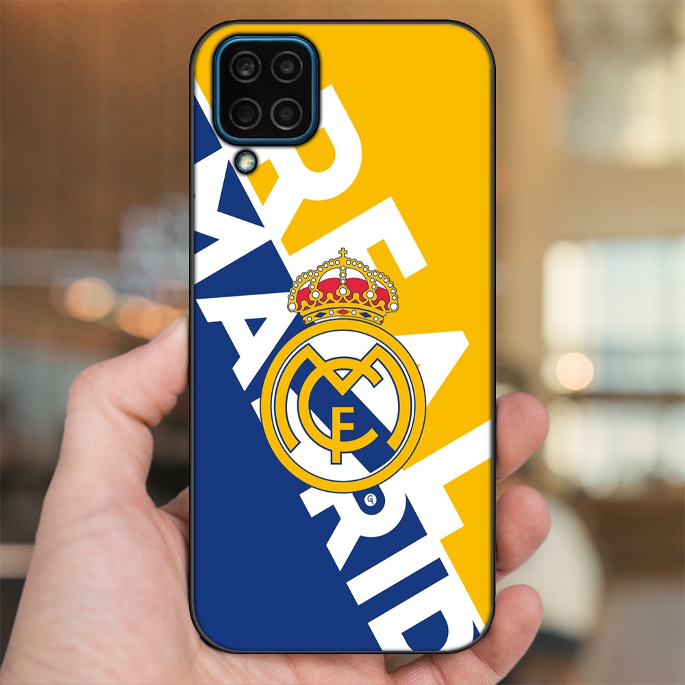 Ốp lưng Samsung M32, M33, M53, M62 viền đen in hình Real Madrid