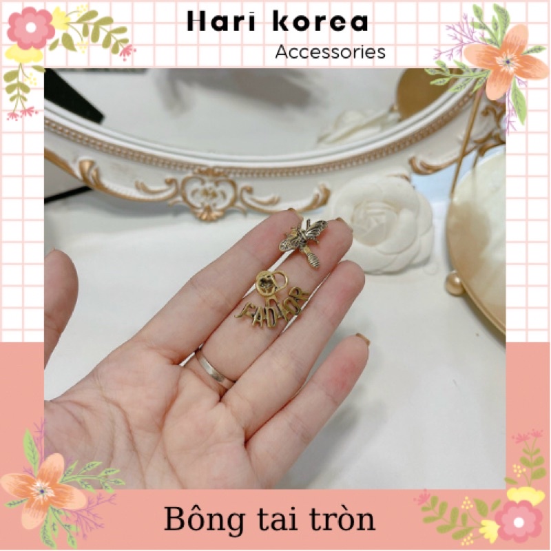 Khuyên tai ong jadior / bông tai ong xinh / phụ kiện nữ trang Hari korea accessories
