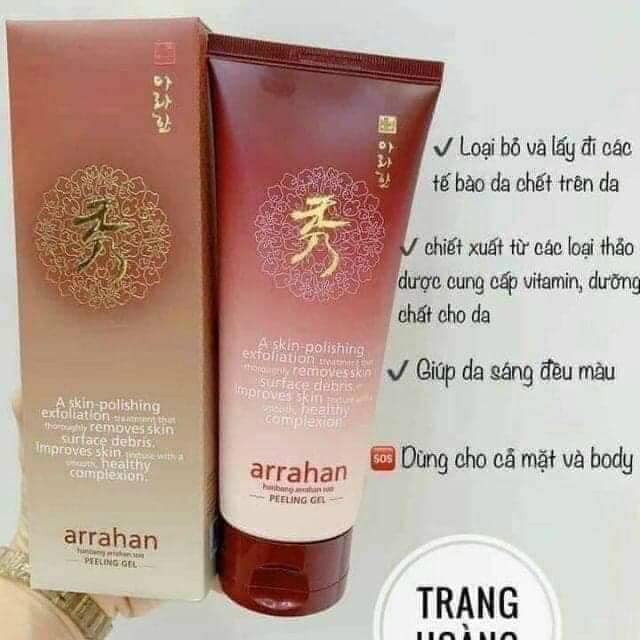 { CHÍNH HÃNG } Gel Tẩy da chết hoa quả làm trắng da – Arrahan Whitening Peeling Gel AUTHENTIC