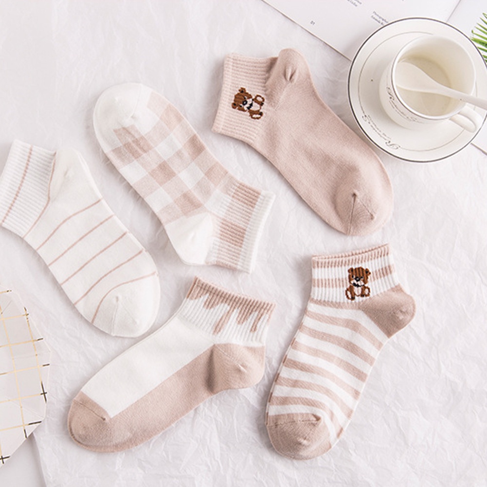 Vớ cotton mỏng ngắn thoáng khí thời trang xuân hè cho nữ