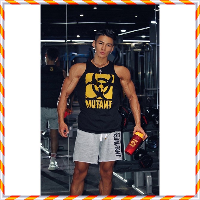 Áo Ba Lỗ Nam Tập Gym Mutant Nhập Khẩu – Tanktop Thể Thao Chất Cotton Co Dãn, Mềm Mịn, Mát Mẻ Tạp Hoá Gym