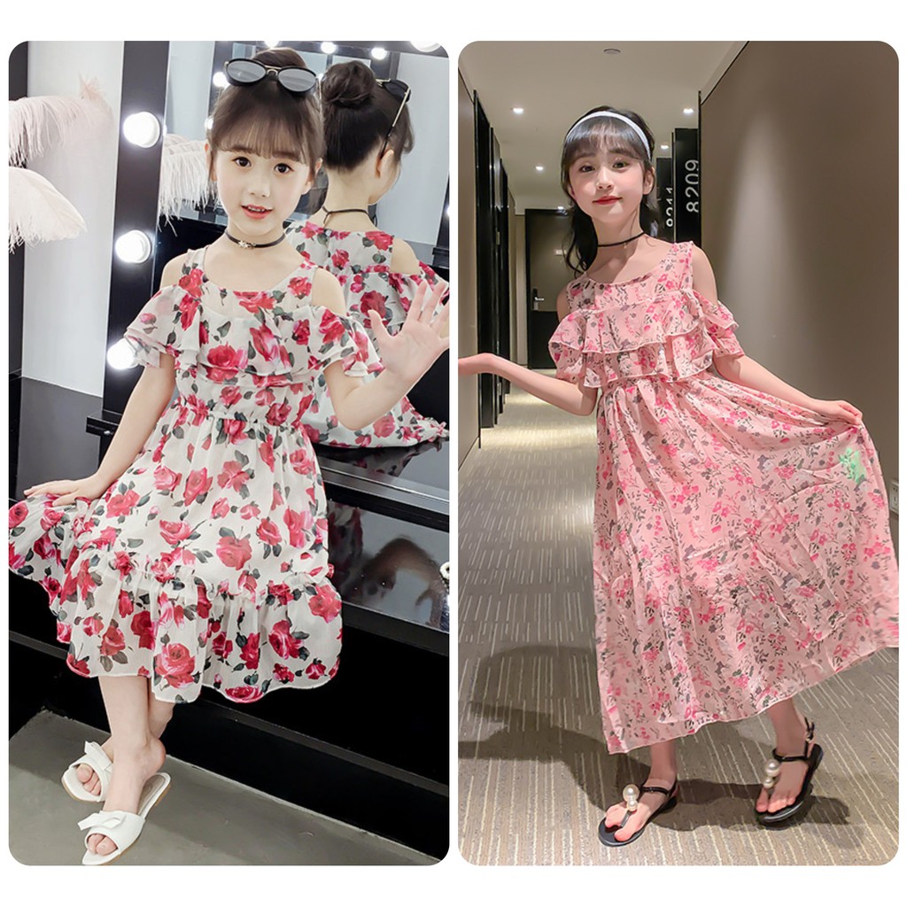 Váy đầm bé gái hoa nhí combo 2 váy mã 101+ 102