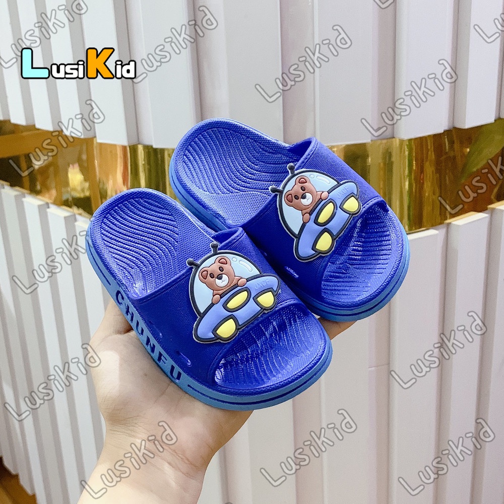 Dép Quai Ngang Siêu Đẹp cho bé Hình Gấu Vũ Trụ  Êm Nhẹ Dễ đi