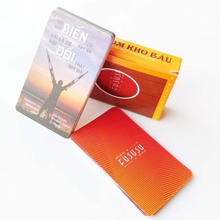 Bộ 52 Bookmark Cảm Hứng - Fususu Card Red từ #105 tới #156 - Các Câu Nói Hay Truyền Cảm Hứng Sống
