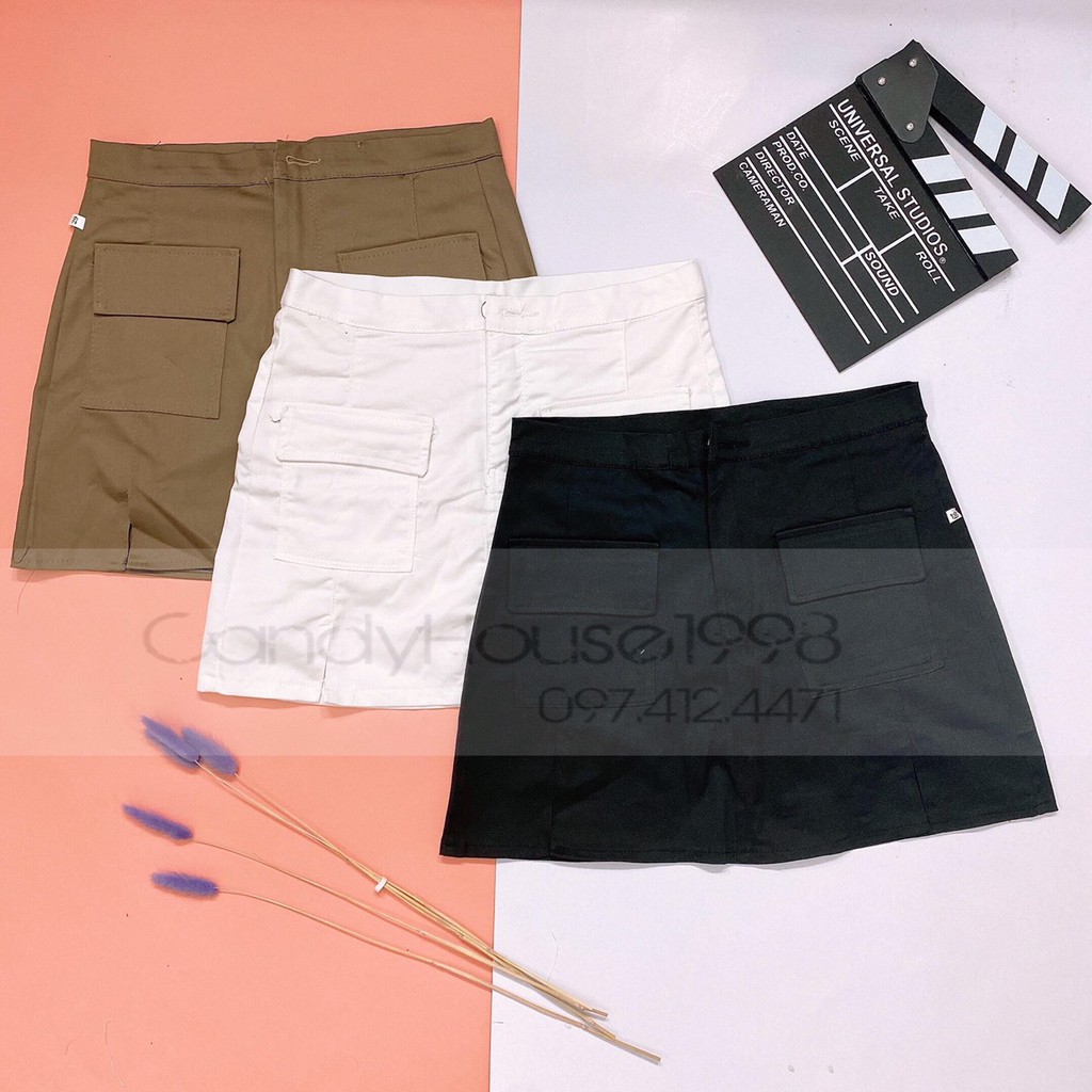 ⚡️Ảnh thật chớp chụp⚡️ Chân váy kaki vải đẹp form chuẩn ( Ba màu ) xinh xắn