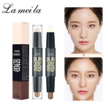 Bút Tạo Khối Và Che Khuyết Điểm 2 Đầu Lameila Contour &amp; Hi-light Stick