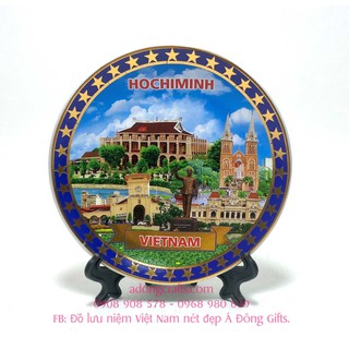 Đĩa sứ phong cảnh địa danh quà tặng lưu niệm