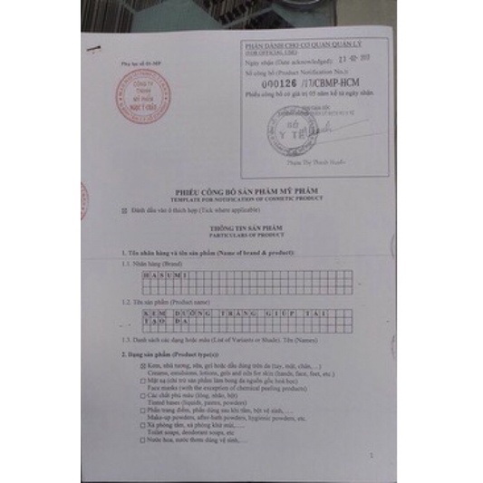 Kem dưỡng trắng da giảm nếp nhăn ngừa lão hoá da 10 tác dụng Hasumi 40g 689