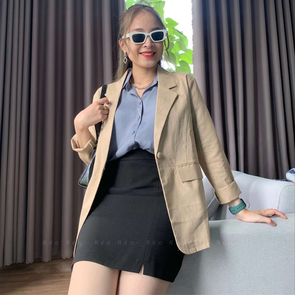 Blazer Linen 3 túi- trẻ trung, hiện đại, nhẹ nhàng | BigBuy360 - bigbuy360.vn
