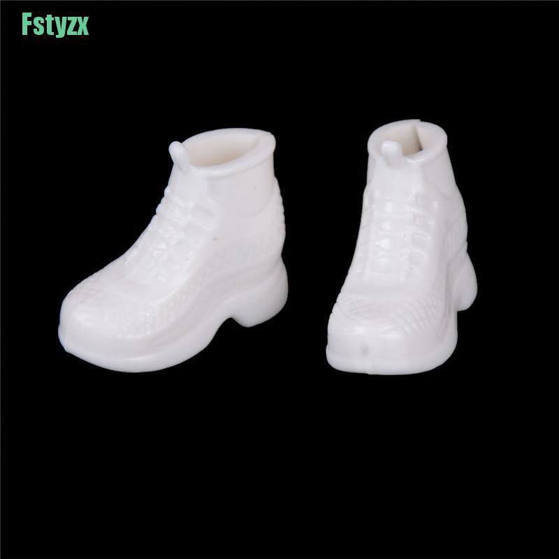 fstyzx 10 Pairs White Doll Sneakers Shoes Dolls Accessories Gift