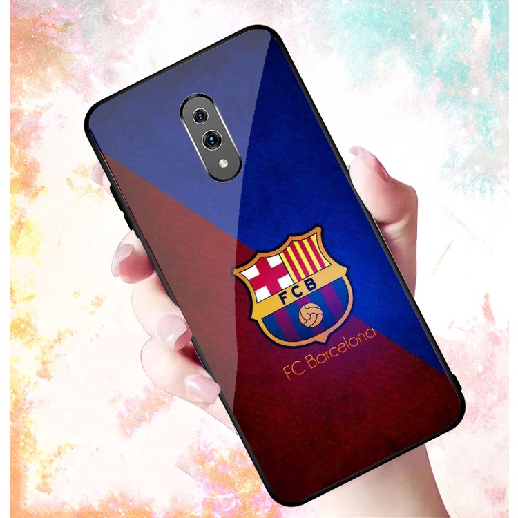Ốp Lưng OPPO K3, REALME X mặt kính cường lực cao cấp In hình Câu Lạc Bộ Bóng Đá