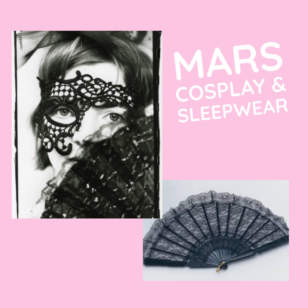 Quạt ren hoa đen, trắng cosplay cổ trang, chụp hình, tiệc tùng, phong cách tiểu thư | BigBuy360 - bigbuy360.vn