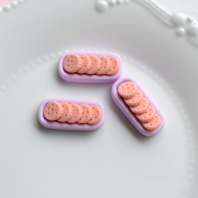 Set 10 Bánh Macaron Bằng Nhựa Resin Trang Trí Sổ Tay Diy