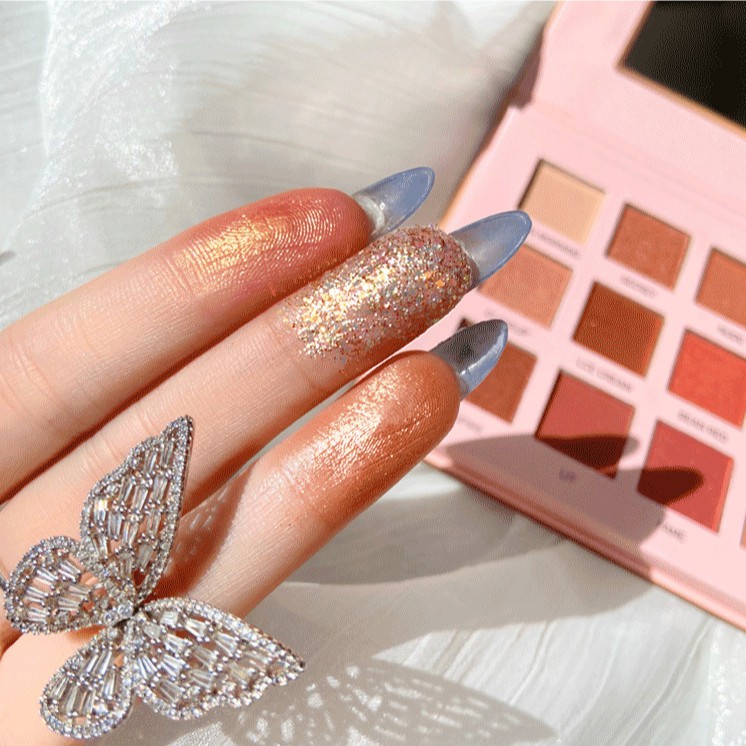 Bảng phấn mắt 15 ô nhũ lì Ruhuatuo Eyeshadow Thỏ Nơ Senabeauty | BigBuy360 - bigbuy360.vn