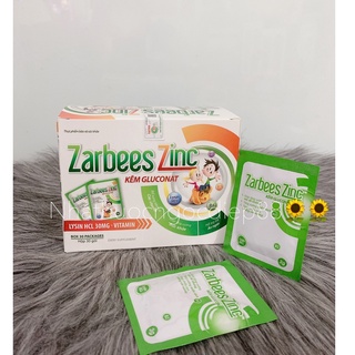 Zarbees Zinc bổ sung kẽm, hỗ trợ ăn ngon, tăng cường sức khỏe, chống còi xương (Hộp 30 gói )