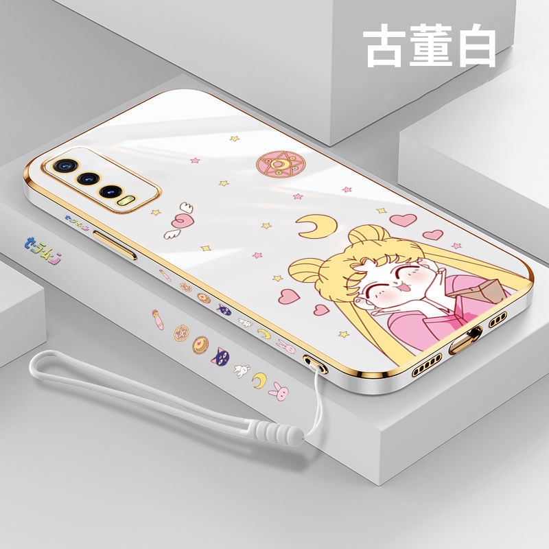 Sailor moon Ốp Điện Thoại Silicon Mạ Viền Cho vivo Y20 Y20S Y20S G T1 5G Y50 Y30 Y30i Y20i Y12A Y12S Y93 Y95 Y97 Y73S S7E