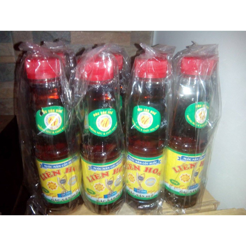 COMBO 4 CHAI NƯỚC MẮM CỐT RUỐC LIÊN HOA NGUYÊN CHẤT CỔ TRUYỀN - chai 280ml