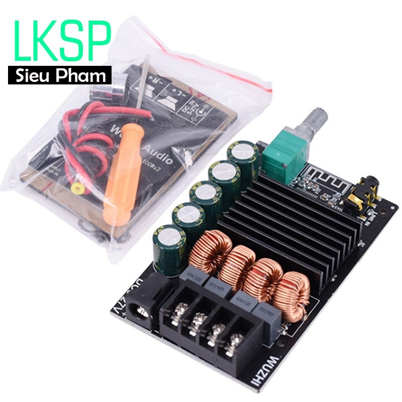 Mạch Khuếch Đại Âm Thanh HIFI Bluetooth 5.0 2x100W ZK-1002