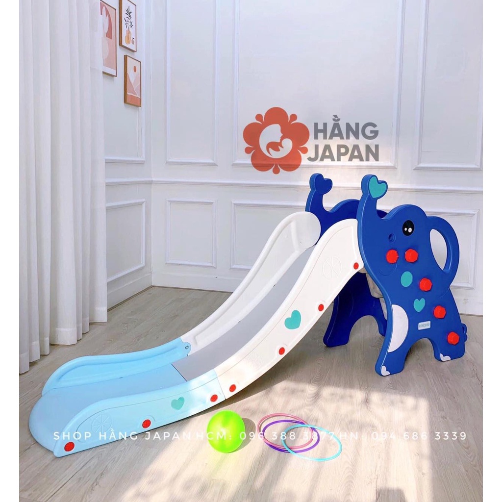 Cầu trượt Honper hình con voi hàng chính hãng BH 1 năm