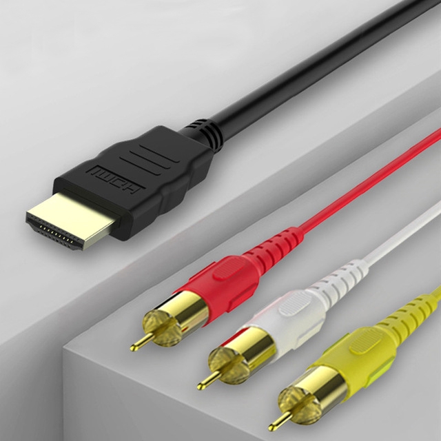 Cáp nối chia đầu HDMI sang 3 đầu RCA đa năng tiện dụng