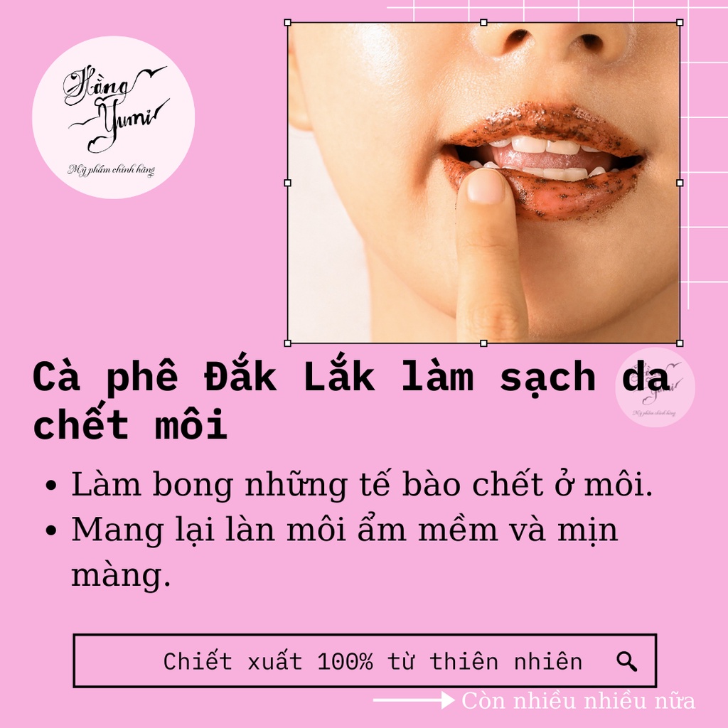 Son tẩy tế bào chết cho môi Cocoon từ Cà Phê Đắk Lắk 5g - Hàng chính hãng