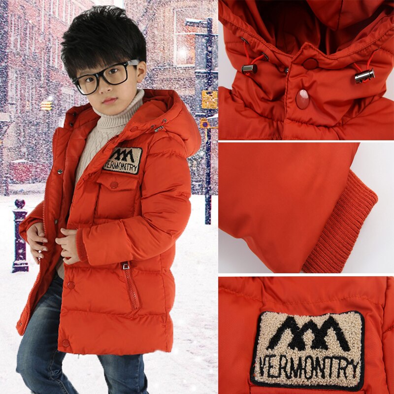 Cotton Boys Thick Winter Children's Clothing Children Coat Jacket Children Long Cotton Clothing
