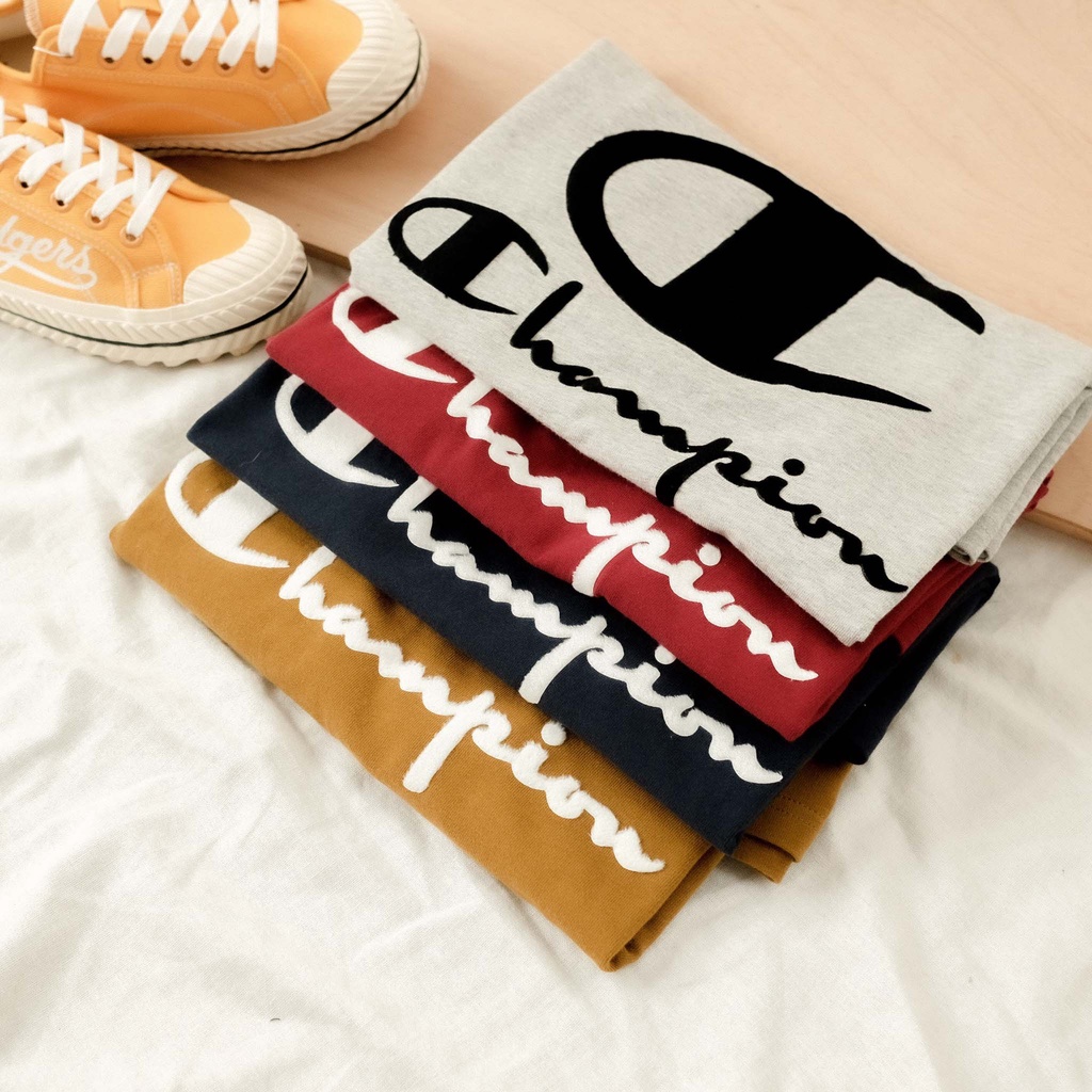 Áo Thun Cham.pion In Logo Phong Cách Hàn Quốc | BigBuy360 - bigbuy360.vn