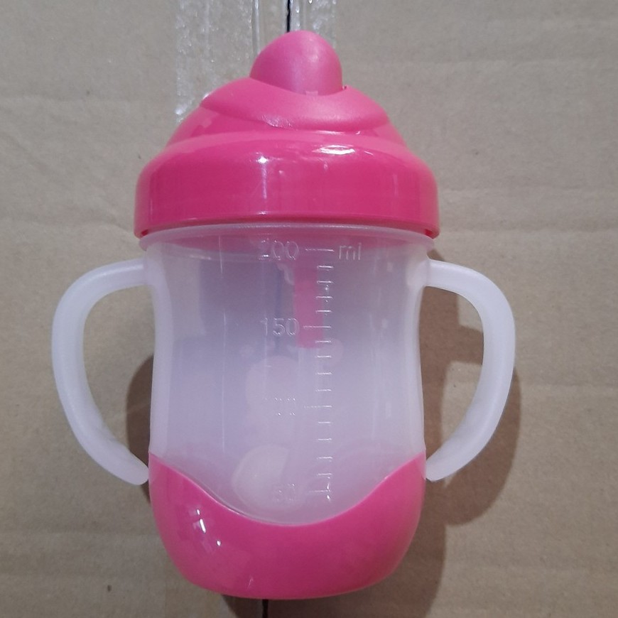 Bình tập uống cho bé chống sặc có tay cầm KU.KU DUCKBILL Ku5452A 200ml