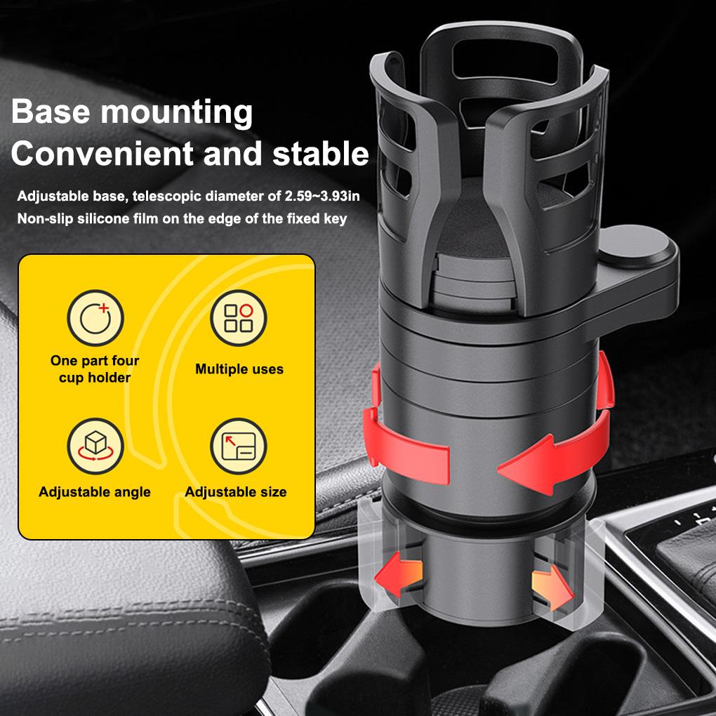 Giá Đỡ Cốc Nước 360 Độ Có Thể Điều Chỉnh Dành Cho Xe Hơi