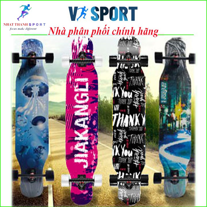 Ván trượt dài thể thao mặt nhám LONGBOARD cao cấp Dancing