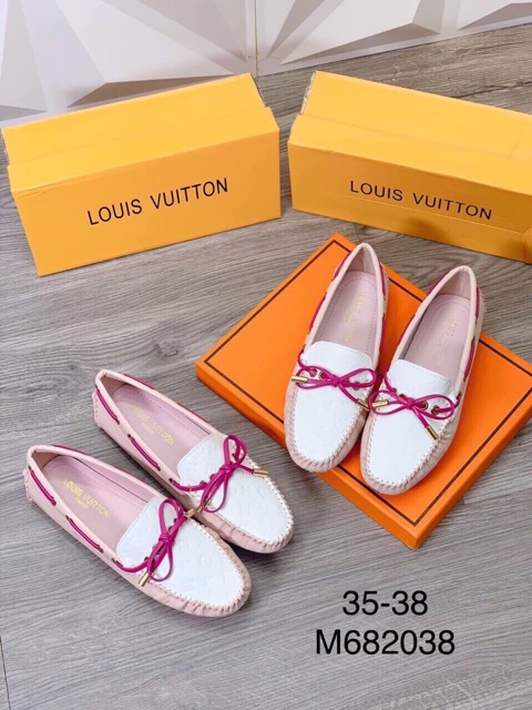 M682038 Giày moka nữ trắng hồng | BigBuy360 - bigbuy360.vn