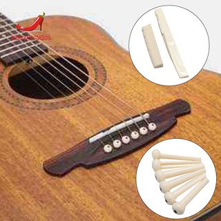Set lược ngựa đơn giản và 6 chót dây chuyên dụng cho đàn guitar