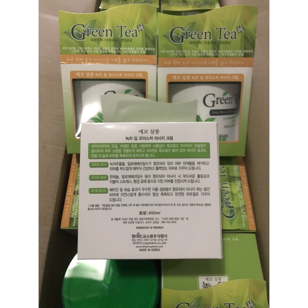 Kem Massa Trà Xanh Green Tea Chuẩn Hàn Xịn