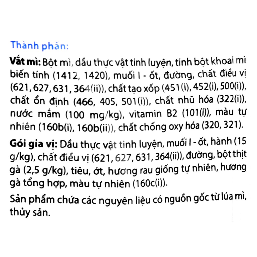 Combo 10 gói mì gấu đỏ gà sợi phở