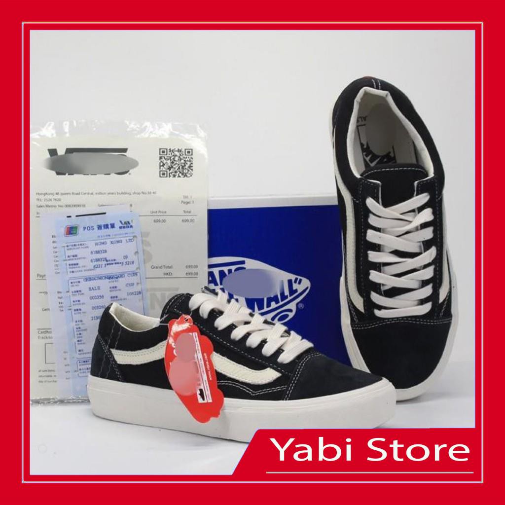 🔥Giày thể thao sneaker🔥van vault , Old Skool low đen mũi nỉ cao cấp full box 1.1 - Yabi Store