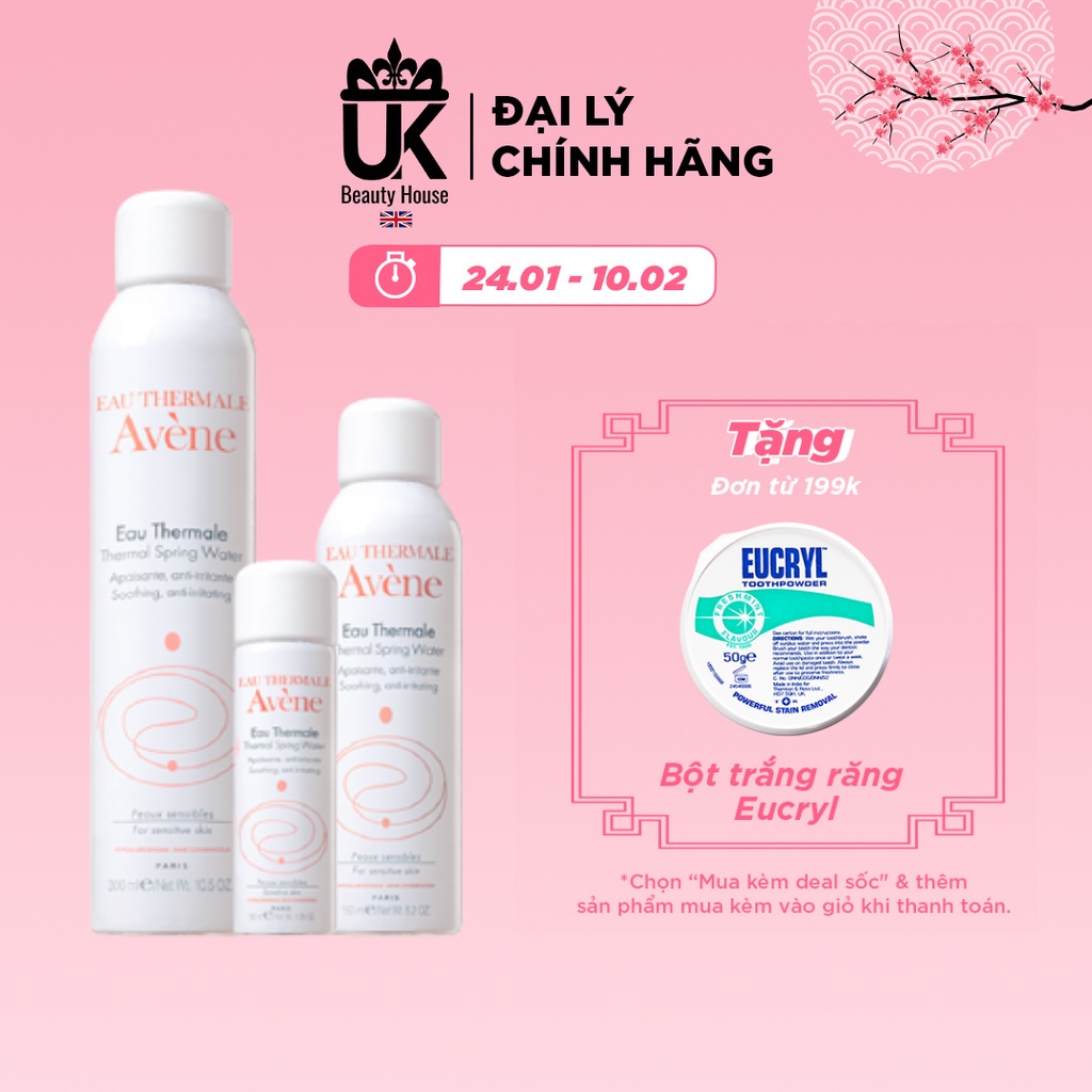 Xịt khoáng cấp ẩm cho da Avene Thermal Spring Water 50ml/150ml/ 300ml