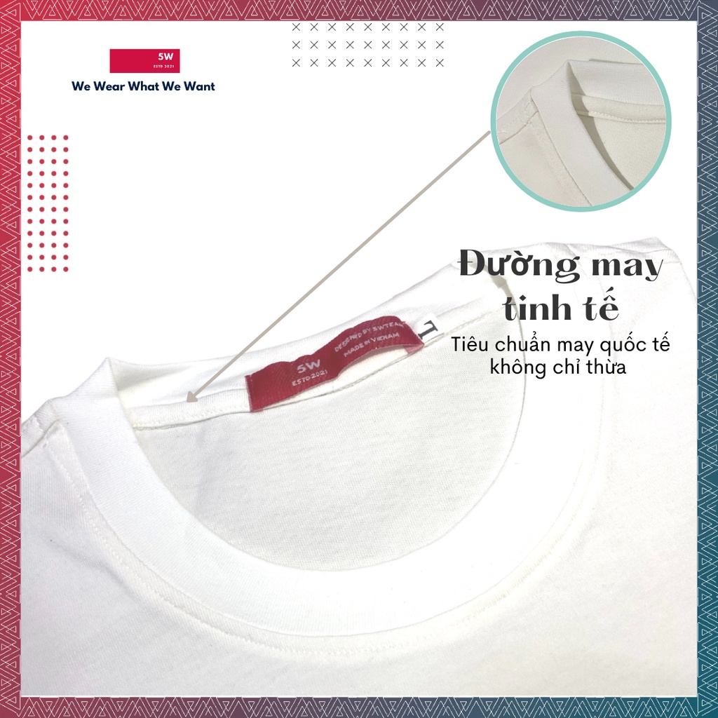 Áo thun trắng đen form trơn dành cho nam nữ - basic tee unisex bigsize tay lỡ chất liệu cotton thoáng mát tag 5W - AT03 | BigBuy360 - bigbuy360.vn