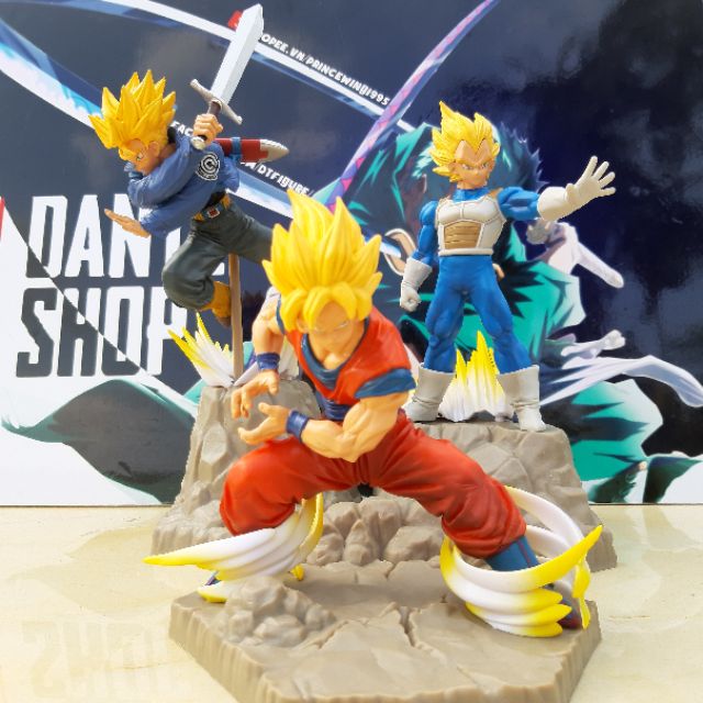 Mô Hình Figure Dragon Ball - Super Son Goku, Trunks Vegeta [Tặng Poster]