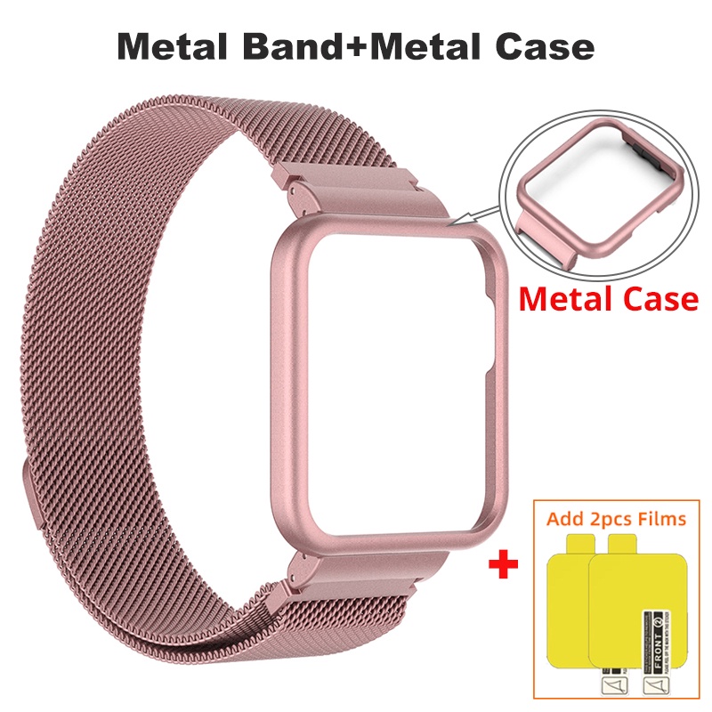 Ốp Bảo Vệ 2 Trong 1 Có Nam Châm Dành Cho Đồng Hồ Thông Minh Xiaomi Mi Watch Lite Redmi Watch 3 2 Lite Mi Watch Lite 3 2