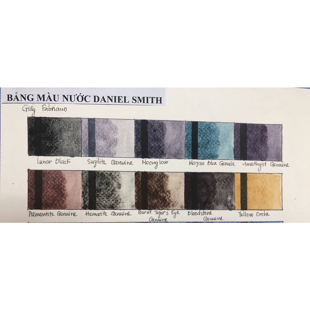 [Black-white shop] pocket màu nước Daniel Smith, 9 màu tách lớp (trong đó 6 PRIMATEK)