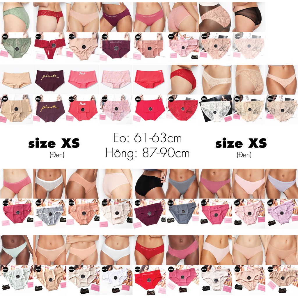 [Bill Mỹ- Quần Lót size XS] Quần lót chính hãng từ VS USA, với chất liệu co giãn, mềm mịn và siêu sexy