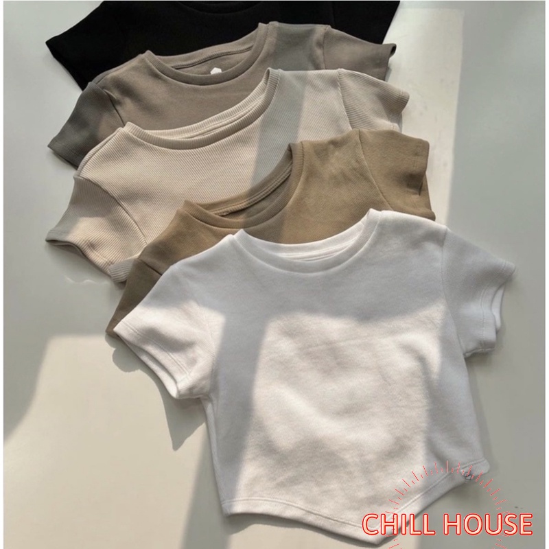 Ao croptop vạt chéo găn tăm trẻ trung, năng động B620 CHILL HOUSE