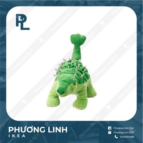 Khủng long Ankylosaurus xanh 37cm JATTELIK IKEA