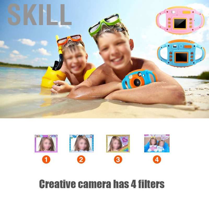 Camera Kỹ Thuật Số Amkov Hd 1.8 "30Fps Max.5 Mega Pixels Cho Bé