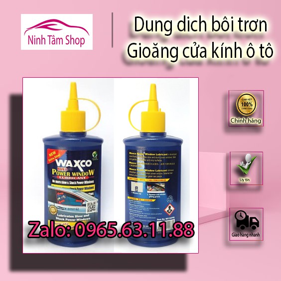 Dung dịch bôi trơn gioăng cửa kính ô tô WAXCO ( nk Malaysia ) - 150ml