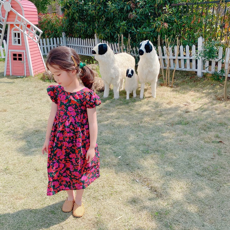 Váy bé gái AM874 - Đầm bé gái siêu mát TTR333 TTN38