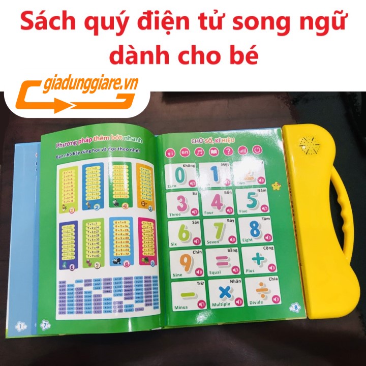 (Bản nâng cấp) Sách nói điện tử Thanh Nga song ngữ Anh - Việt giúp trẻ học tốt Tiếng Anh - giadunggiare.vn